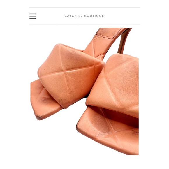 Bottega Veneta Pink Padded Mule Sandal Sz 40.5 (US 10) - Picture 6 of 8